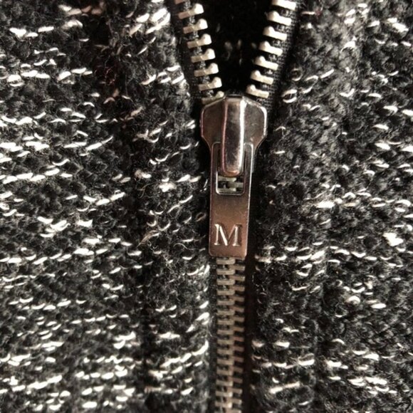 Maison Scotch Hoodie Size 1 Black Heathered Lurex - Picture 11 of 13